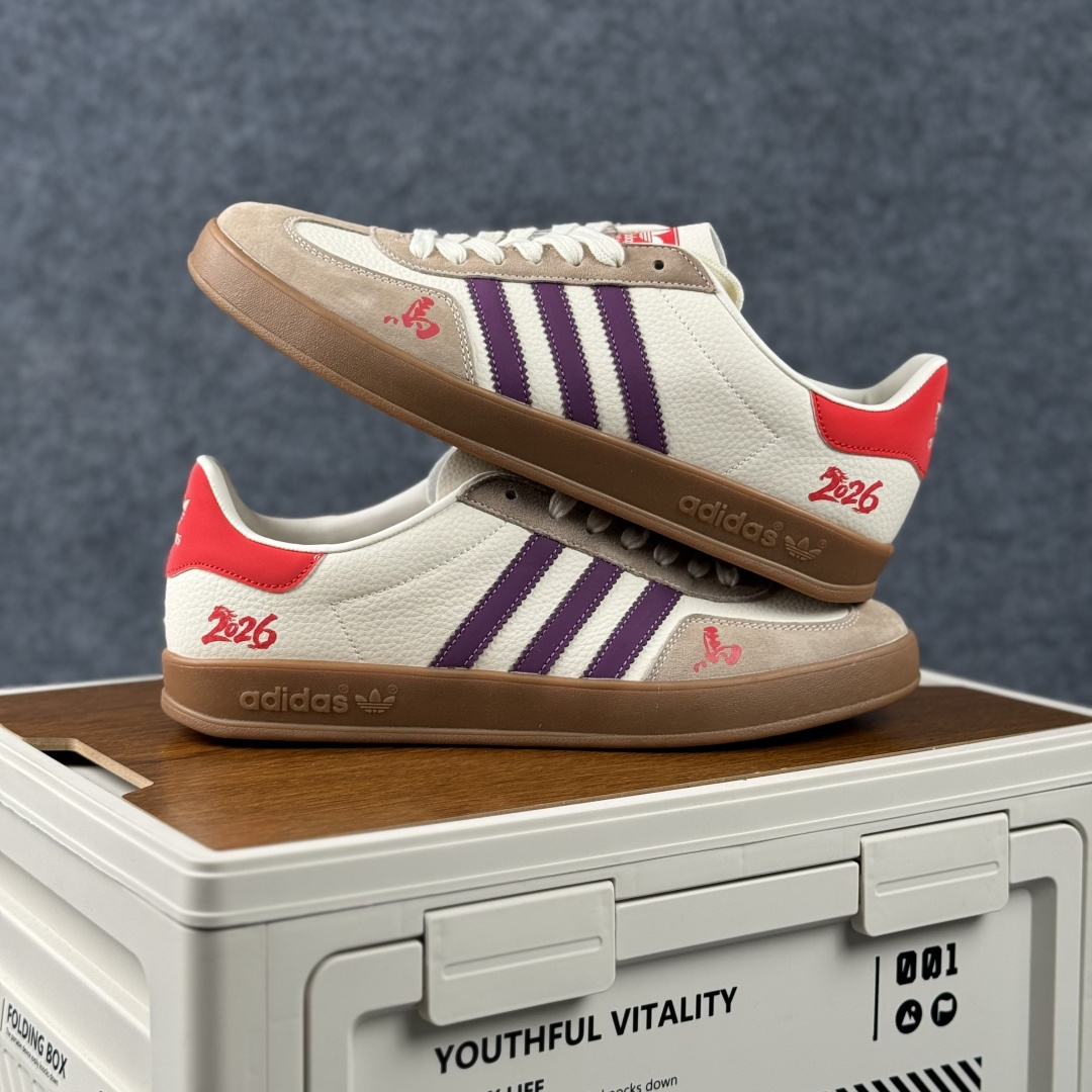 Adidas Handball Spezial Sanba 马年限定 ZH2597 阿迪达斯经典款 桑巴德训 复古休闲板鞋 Adidas Handball Spezial Sanba 马年限定 ZH2597 阿迪达斯经典款 桑巴德训 复古休闲板鞋