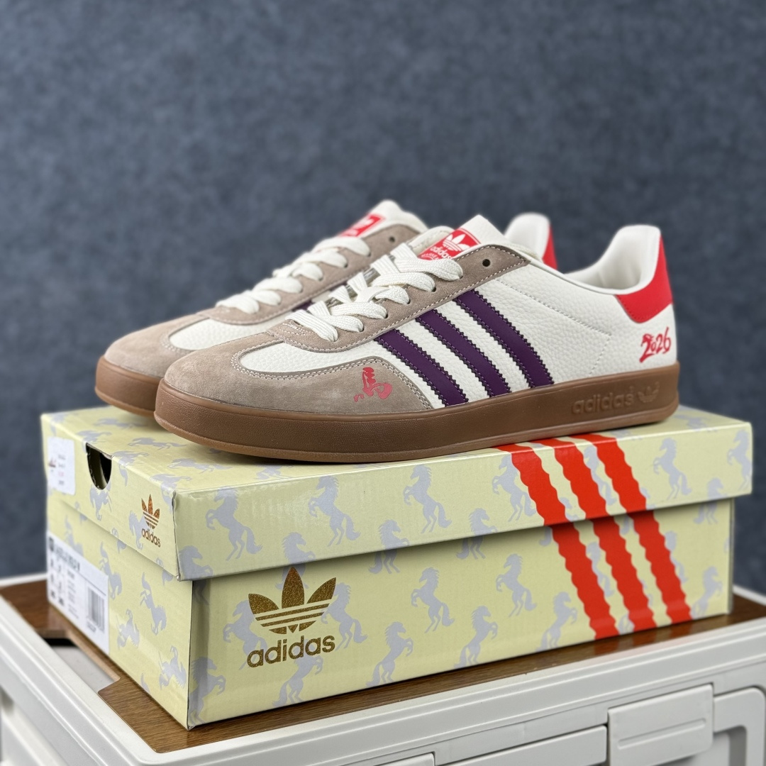 Adidas Handball Spezial Sanba 马年限定 ZH2597 阿迪达斯经典款 桑巴德训 复古休闲板鞋 Adidas Handball Spezial Sanba 马年限定 ZH2597 阿迪达斯经典款 桑巴德训 复古休闲板鞋