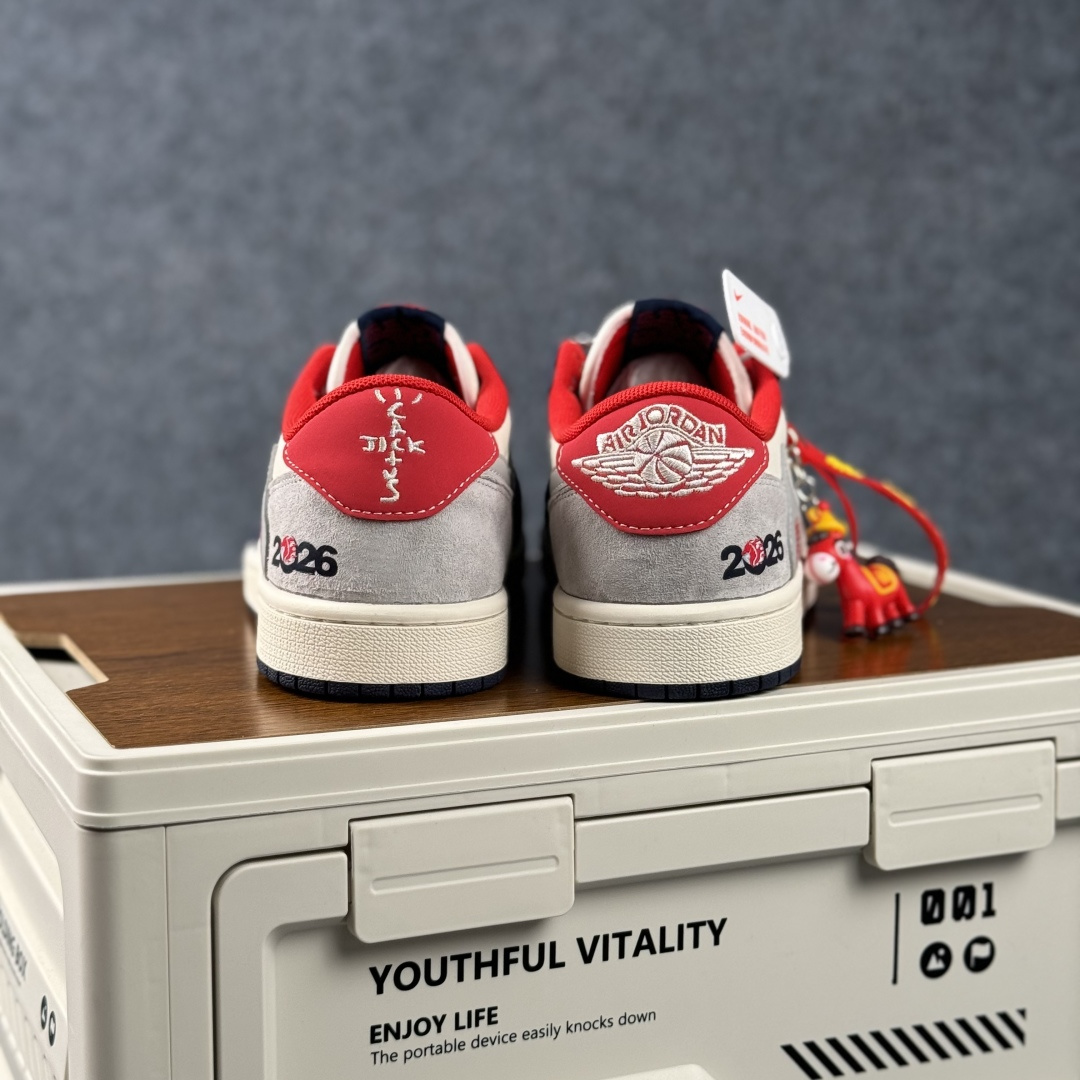 280 Air Jordan 1 Low AJ1 乔1 马年限定 2026 高端定制 低帮倒钩复古篮球鞋 ZH2598-904