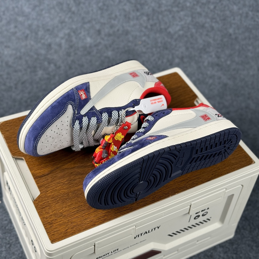 280 Air Jordan 1 Low AJ1 乔1 马年限定 2026 高端定制 低帮倒钩复古篮球鞋 ZH2598-904