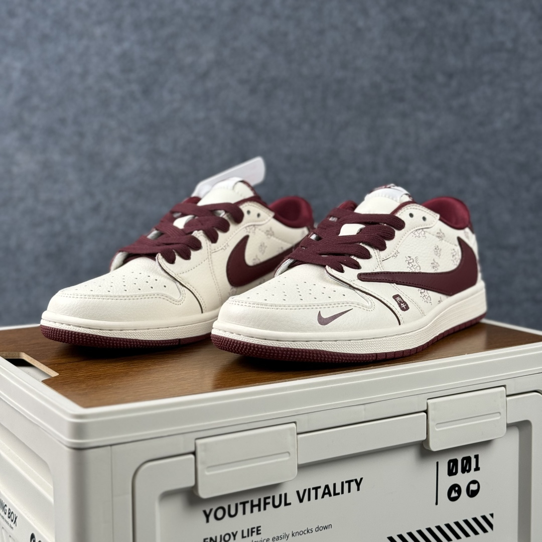 Air Jordan 1 Low AJ1 乔1 马年限定 2026 高端定制 低帮倒钩复古篮球鞋 CX5050-Y66