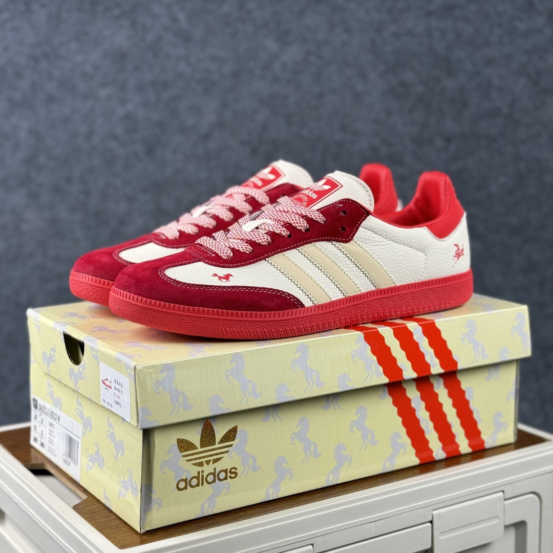 Adidas Handball Spezial Sanba 马年限定 LX0912 阿迪达斯经典款 桑巴德训 复古休闲板鞋-Top High Quatity Cheap Sneakers Fashion Clothing Clothes Bags handbags Shoes of all Brand wholesale With The best Quality And Beautiful Price from China Factory Chinese suppliers wholesaler seller Adidas Handball Spezial Sanba 马年限定 LX0912 阿迪达斯经典款 桑巴德训 复古休闲板鞋