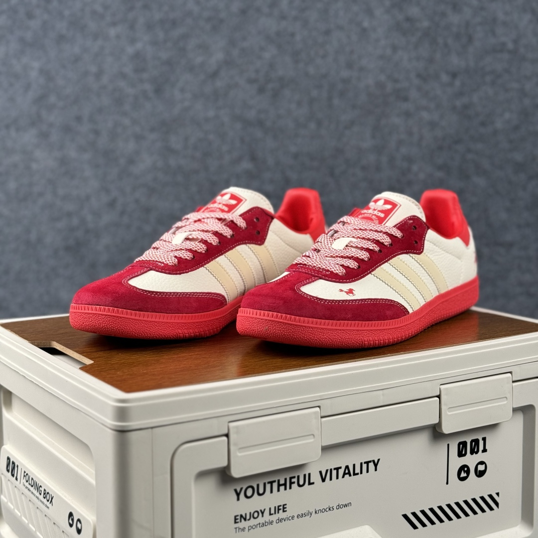 Adidas Handball Spezial Sanba 马年限定 LX0912 阿迪达斯经典款 桑巴德训 复古休闲板鞋-Top High Quatity Cheap Sneakers Fashion Clothing Clothes Bags handbags Shoes of all Brand wholesale With The best Quality And Beautiful Price from China Factory Chinese suppliers wholesaler seller Adidas Handball Spezial Sanba 马年限定 LX0912 阿迪达斯经典款 桑巴德训 复古休闲板鞋