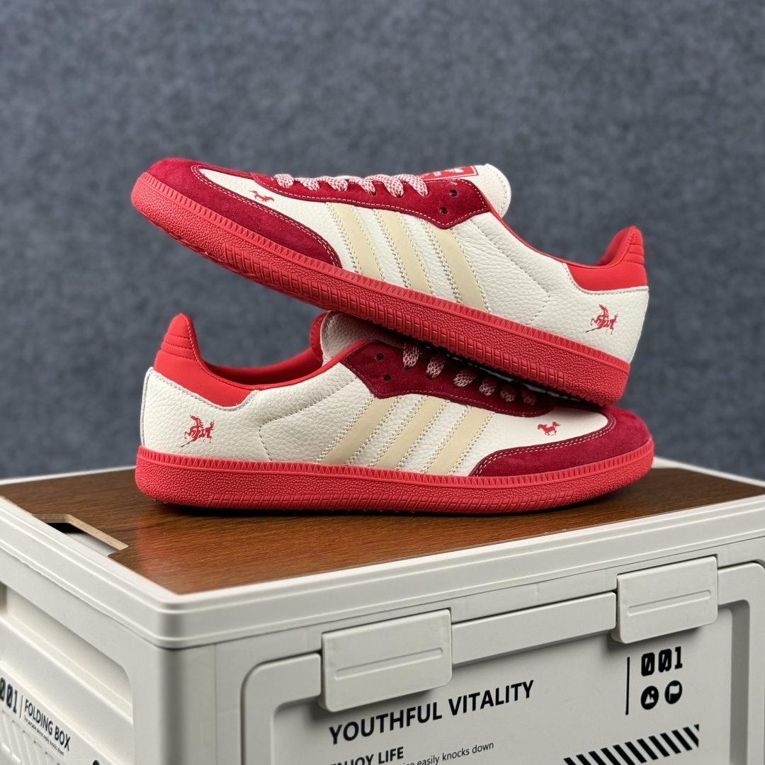 Adidas Handball Spezial Sanba 马年限定 LX0912 阿迪达斯经典款 桑巴德训 复古休闲板鞋-Top High Quatity Cheap Sneakers Fashion Clothing Clothes Bags handbags Shoes of all Brand wholesale With The best Quality And Beautiful Price from China Factory Chinese suppliers wholesaler seller Adidas Handball Spezial Sanba 马年限定 LX0912 阿迪达斯经典款 桑巴德训 复古休闲板鞋