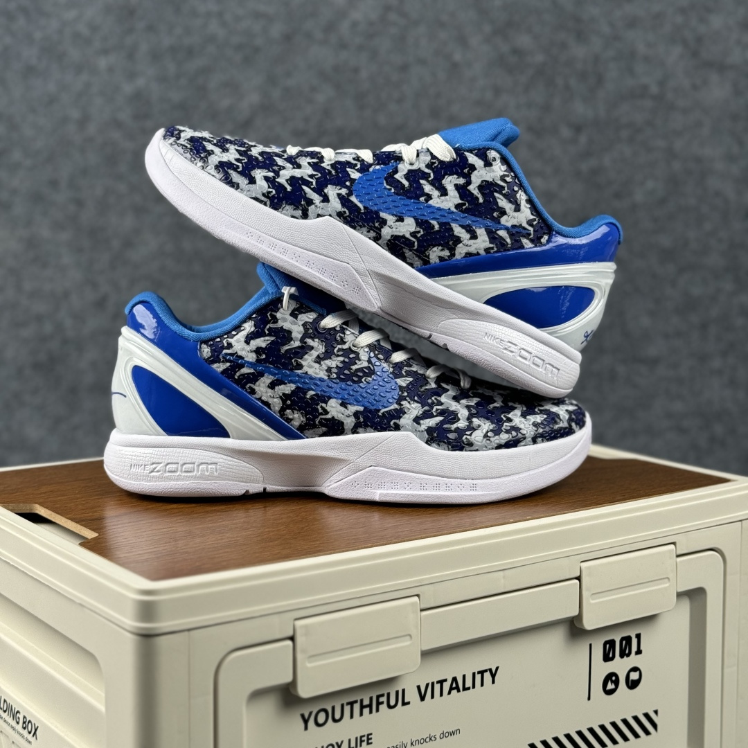 冰蓝马年 Kobe 6 Protro 踏浪而来 冰蓝与水墨白交织的马纹铺满鞋身 CW2190-044-Top High Quatity Cheap Sneakers Fashion Clothing Clothes Bags handbags Shoes of all Brand wholesale With The best Quality And Beautiful Price from China Factory Chinese suppliers wholesaler seller 冰蓝马年 Kobe 6 Protro 踏浪而来 冰蓝与水墨白交织的马纹铺满鞋身 CW2190-044