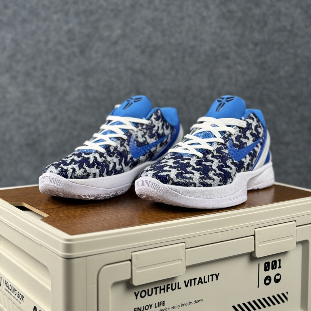 冰蓝马年 Kobe 6 Protro 踏浪而来 冰蓝与水墨白交织的马纹铺满鞋身 CW2190-044-Top High Quatity Cheap Sneakers Fashion Clothing Clothes Bags handbags Shoes of all Brand wholesale With The best Quality And Beautiful Price from China Factory Chinese suppliers wholesaler seller 冰蓝马年 Kobe 6 Protro 踏浪而来 冰蓝与水墨白交织的马纹铺满鞋身 CW2190-044