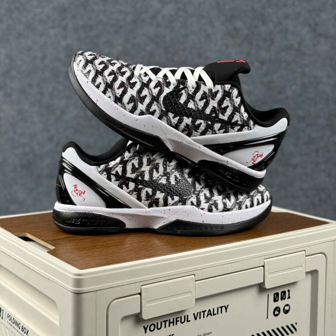 墨韵马年 Kobe 6 Protro 黑白锋芒 黑白交织的水墨马纹铺满鞋身 CW2190-045-Top High Quatity Cheap Sneakers Fashion Clothing Clothes Bags handbags Shoes of all Brand wholesale With The best Quality And Beautiful Price from China Factory Chinese suppliers wholesaler seller 墨韵马年 Kobe 6 Protro 黑白锋芒 黑白交织的水墨马纹铺满鞋身 CW2190-045