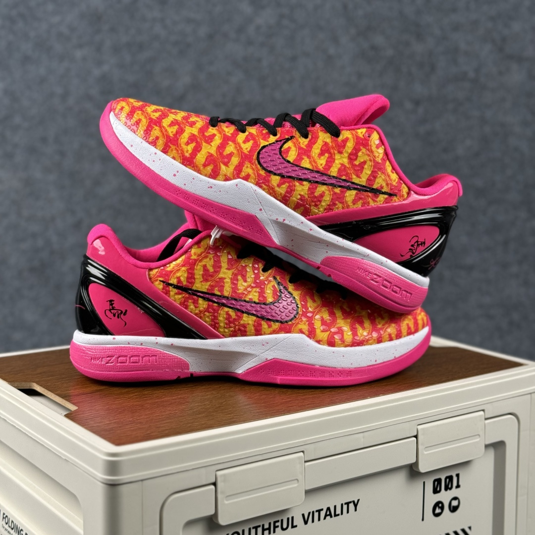 360 焰红马年 Kobe 6 Protro 锋芒绽放 玫红与明黄交织的焰纹铺满鞋身 CW2190-046-Chinese UA Cheap High Quatity Brand Clothes Bags handbags Sneakers wholesale wholesaler seller from China Factory suppliers Fashion Clothing Shoes best Quality Beautiful Price 360 焰红马年 Kobe 6 Protro 锋芒绽放 玫红与明黄交织的焰纹铺满鞋身 CW2190-046