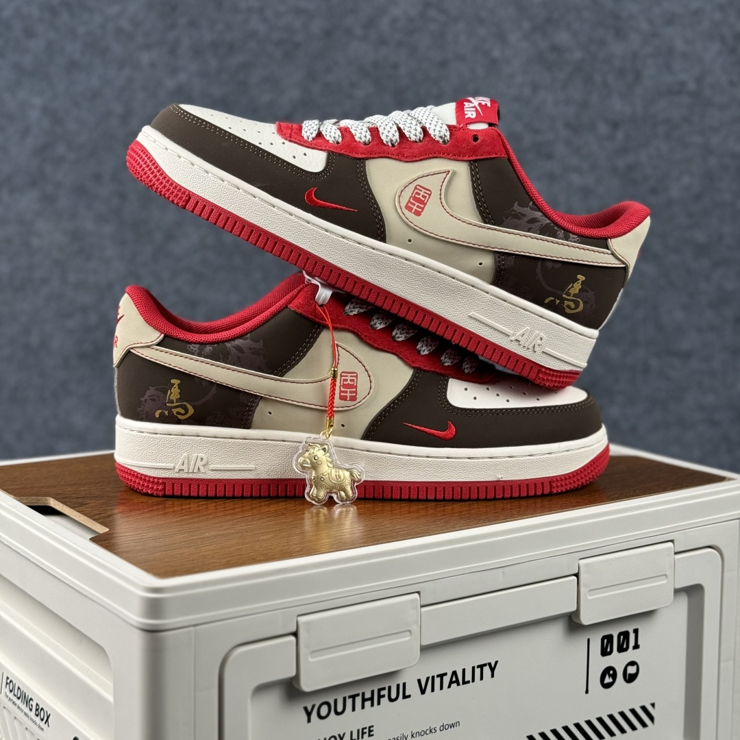 260 Nike Air Force 1'07 Low 马年限定 空军一号低帮休闲板鞋 CX5050-Y83-Chinese UA Cheap High Quatity Brand Clothes Bags handbags Sneakers wholesale wholesaler seller from China Factory suppliers Fashion Clothing Shoes best Quality Beautiful Price 260 Nike Air Force 1'07 Low 马年限定 空军一号低帮休闲板鞋 CX5050-Y83