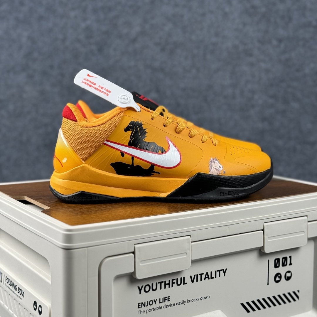 360 Kobe 5 Protro「鎏金马年」限定 紫金锋芒 一马当先 CD4991-862