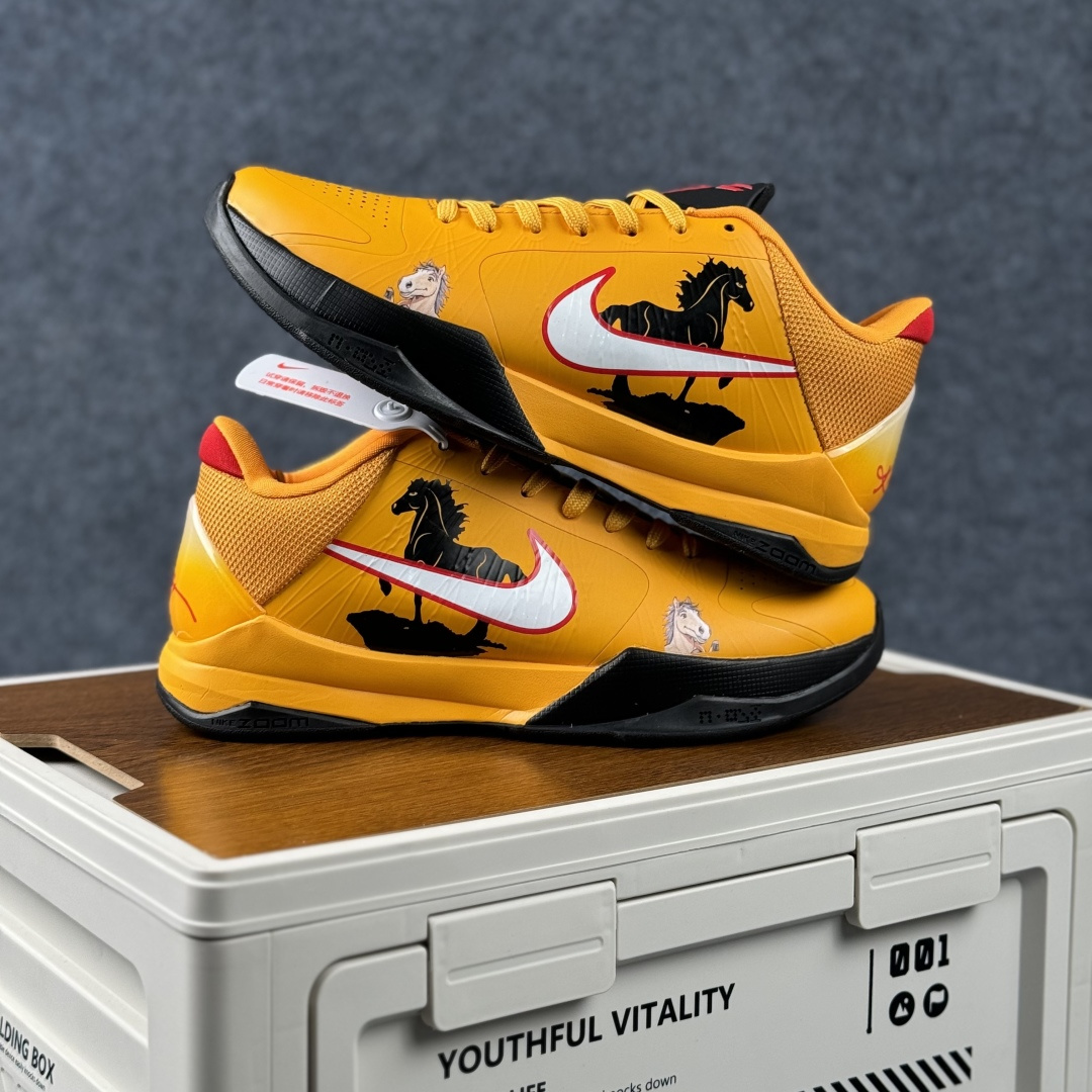 360 Kobe 5 Protro「鎏金马年」限定 紫金锋芒 一马当先 CD4991-862