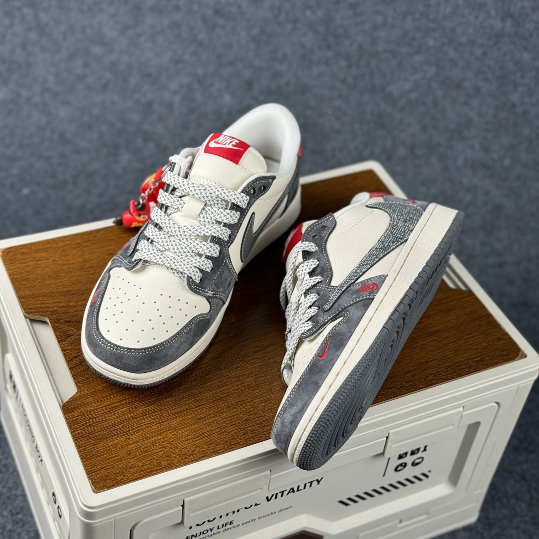 280 Air Jordan 1 Low AJ1 乔1 马年限定 高端定制 低帮倒钩复古篮球鞋 XT6998-161