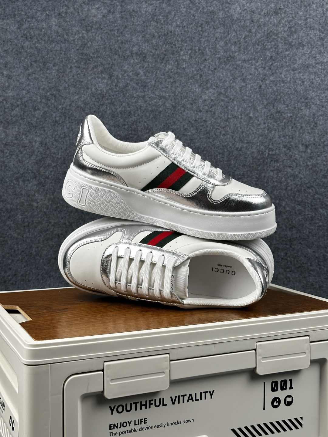 400 GUCCI古驰 Chunky 二代饼干鞋 35-45 情侣款 2026早春新款 848307 AAFMN 8147
