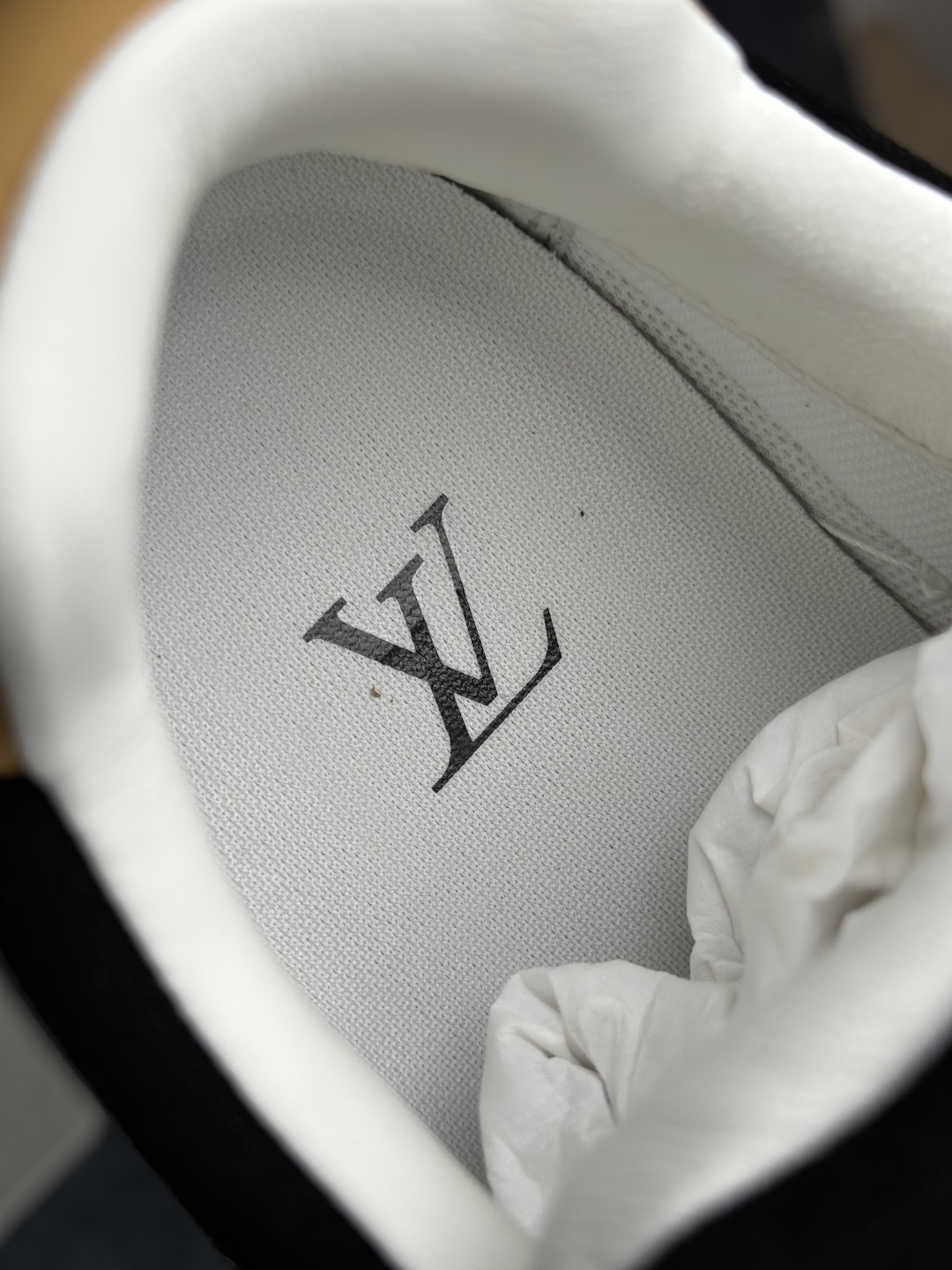 CB版本 390 LOUIS VUITTON 26s新款 Tilted 帆布皮革 圆头系带 低帮 板鞋