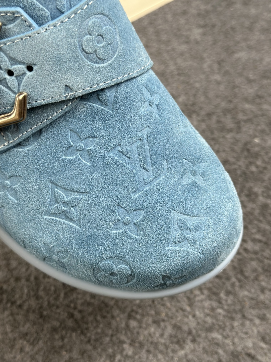 400 Lv 驴家 Easy 绒面小牛皮 勃肯半包头拖鞋