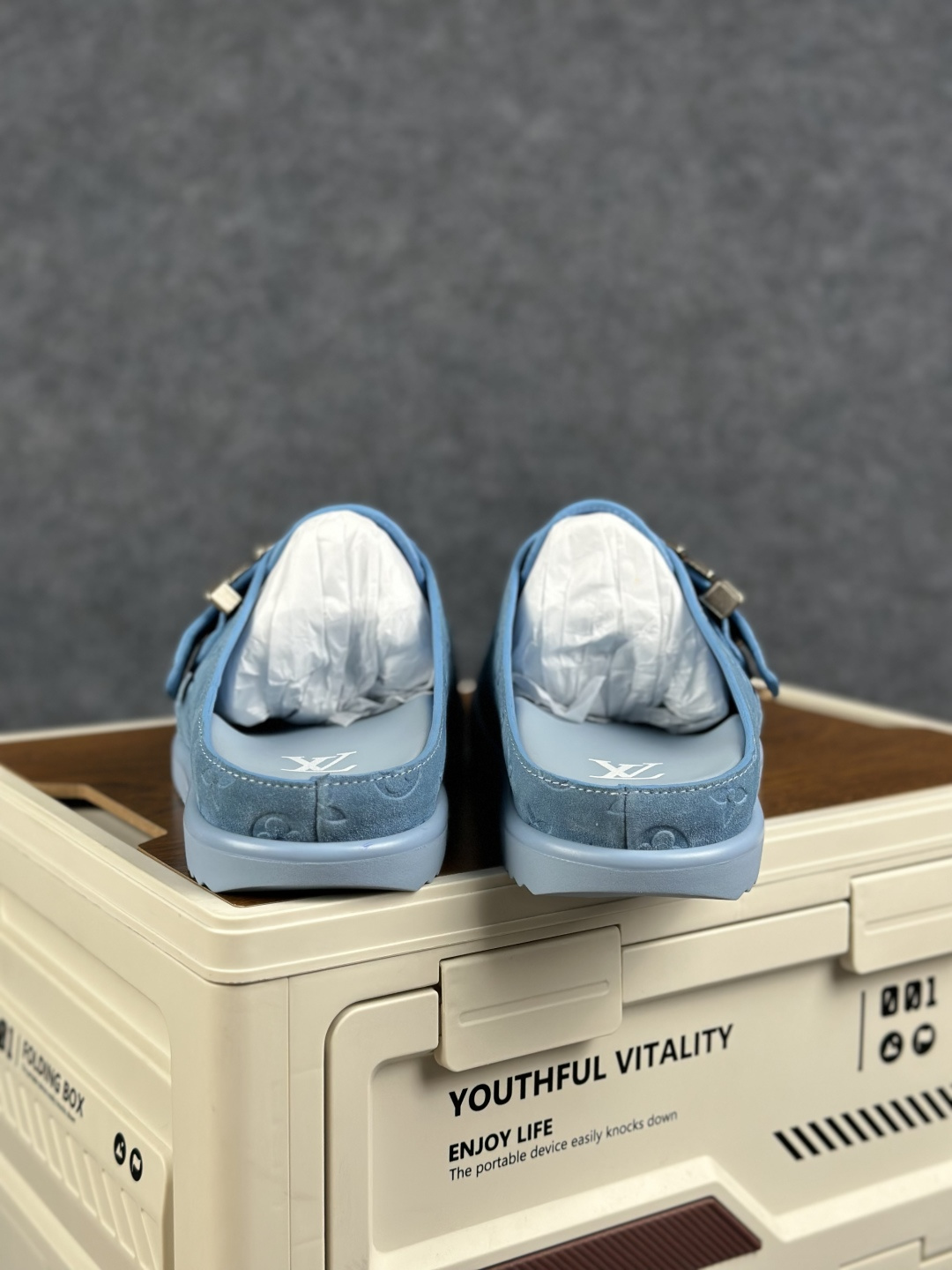 400 Lv 驴家 Easy 绒面小牛皮 勃肯半包头拖鞋