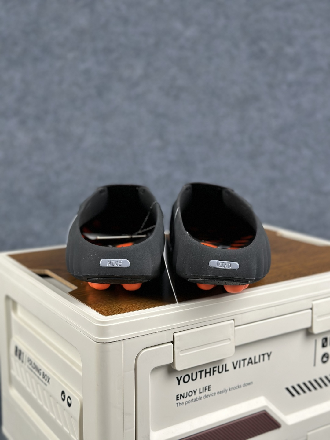 RL正确版出货 Nike Mind 001 深红拖鞋 神经科学足底按摩包头拖鞋 HQ4307-001