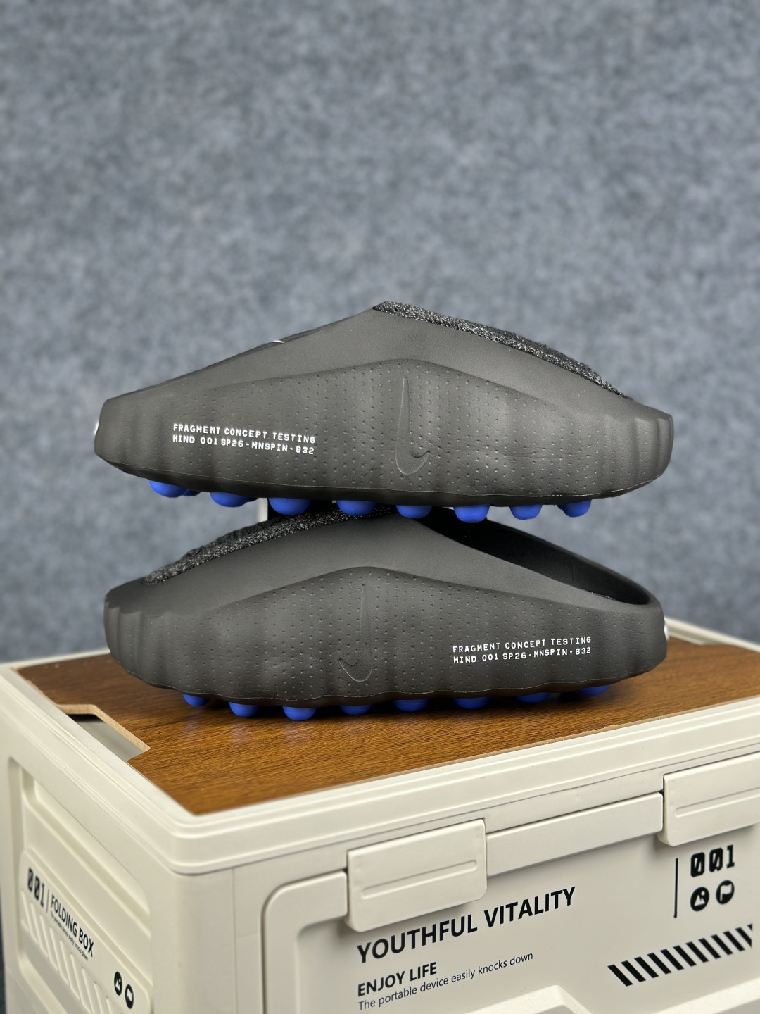 RL正确版 配色合集 Nike Mind 001 深红拖鞋 神经科学足底按摩包头拖鞋 HQ4307-001