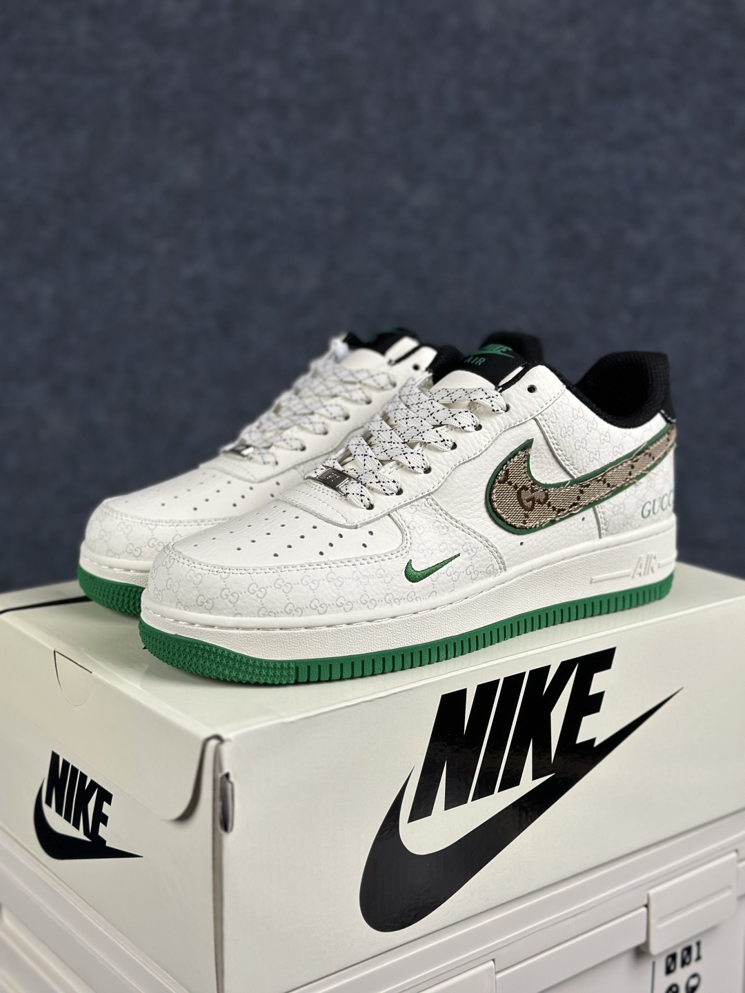 Gucci x Air Force 1 Low 印花白绿棕 MM3399-822-Top High Quatity Cheap Sneakers Fashion Clothing Clothes Bags handbags Shoes of all Brand wholesale With The best Quality And Beautiful Price from China Factory Chinese suppliers wholesaler seller Gucci x Air Force 1 Low 印花白绿棕 MM3399-822
