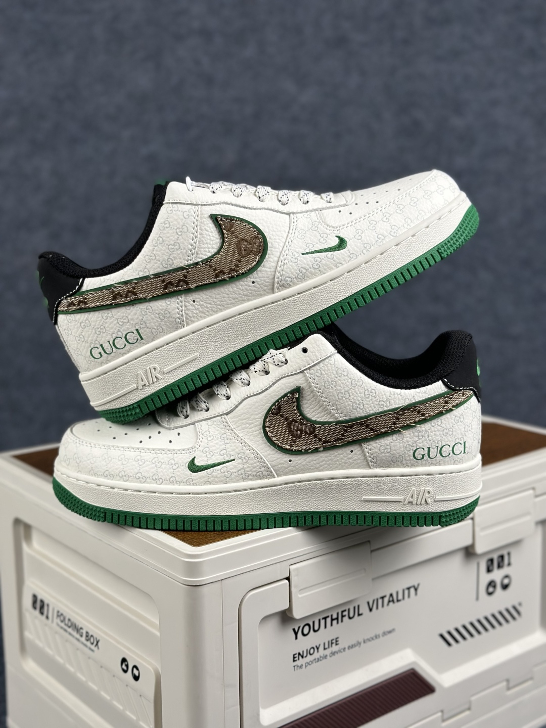 Gucci x Air Force 1 Low 印花白绿棕 MM3399-822-Top High Quatity Cheap Sneakers Fashion Clothing Clothes Bags handbags Shoes of all Brand wholesale With The best Quality And Beautiful Price from China Factory Chinese suppliers wholesaler seller Gucci x Air Force 1 Low 印花白绿棕 MM3399-822