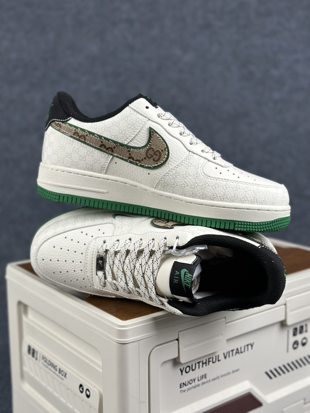 Gucci x Air Force 1 Low 印花白绿棕 MM3399-822-Top High Quatity Cheap Sneakers Fashion Clothing Clothes Bags handbags Shoes of all Brand wholesale With The best Quality And Beautiful Price from China Factory Chinese suppliers wholesaler seller Gucci x Air Force 1 Low 印花白绿棕 MM3399-822