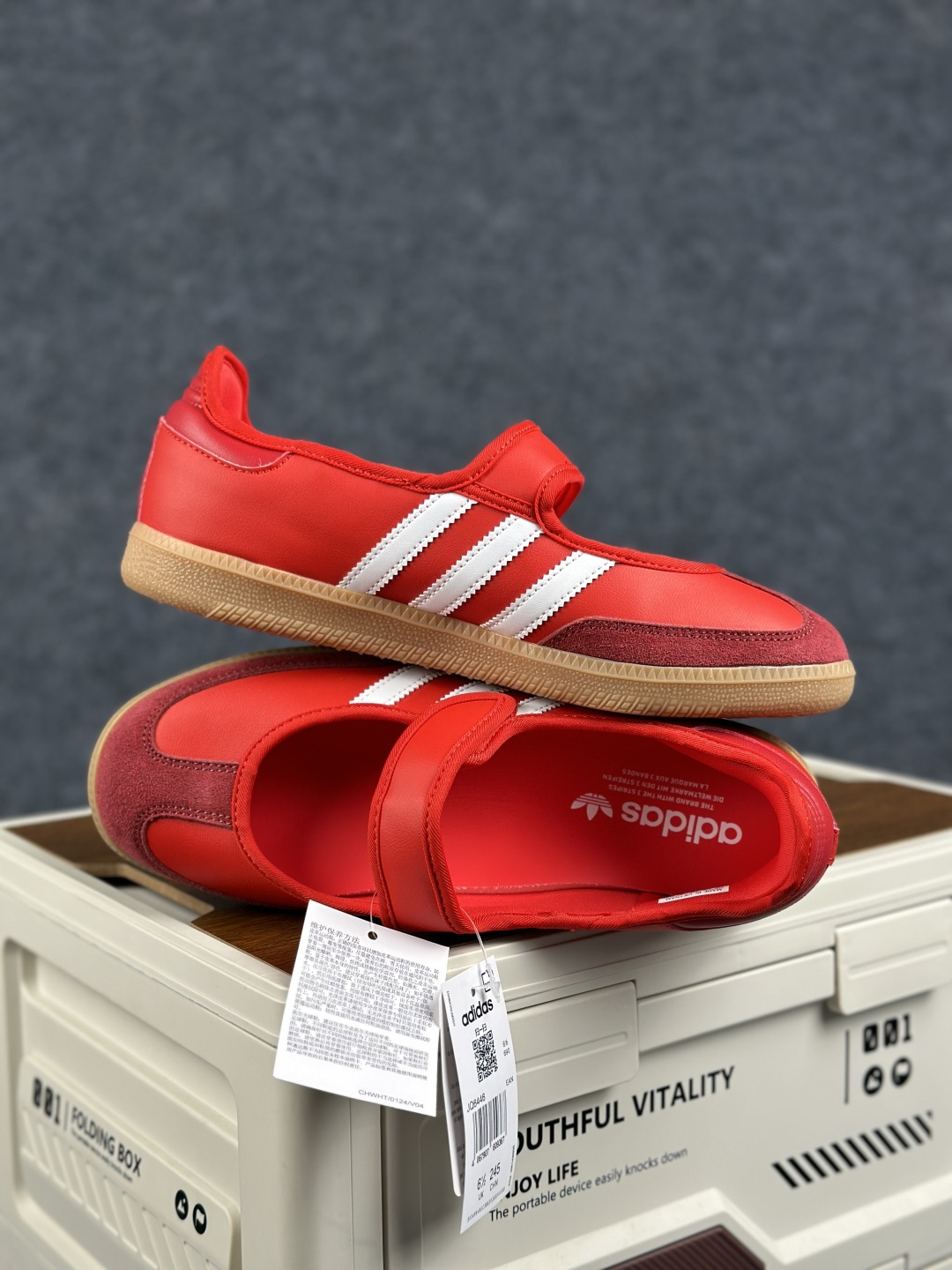 Adidas Originals Samba Jane 阿迪达斯 桑巴德训 玛丽珍舞鞋 JQ6446 红色-Top High Quatity Cheap Sneakers Fashion Clothing Clothes Bags handbags Shoes of all Brand wholesale With The best Quality And Beautiful Price from China Factory Chinese suppliers wholesaler seller Adidas Originals Samba Jane 阿迪达斯 桑巴德训 玛丽珍舞鞋 JQ6446 红色