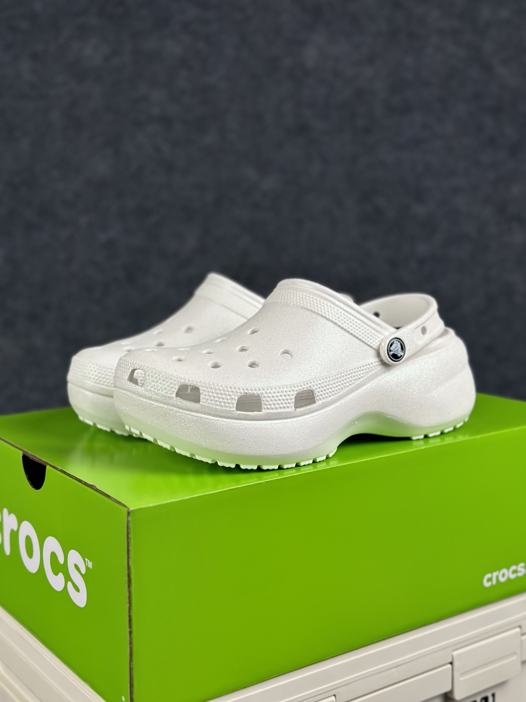 Crocs卡骆驰 Classic PlatfoClCroslite树脂 云朵 沙滩 厚底增高 透气克骆格时尚休闲 206750-1NK