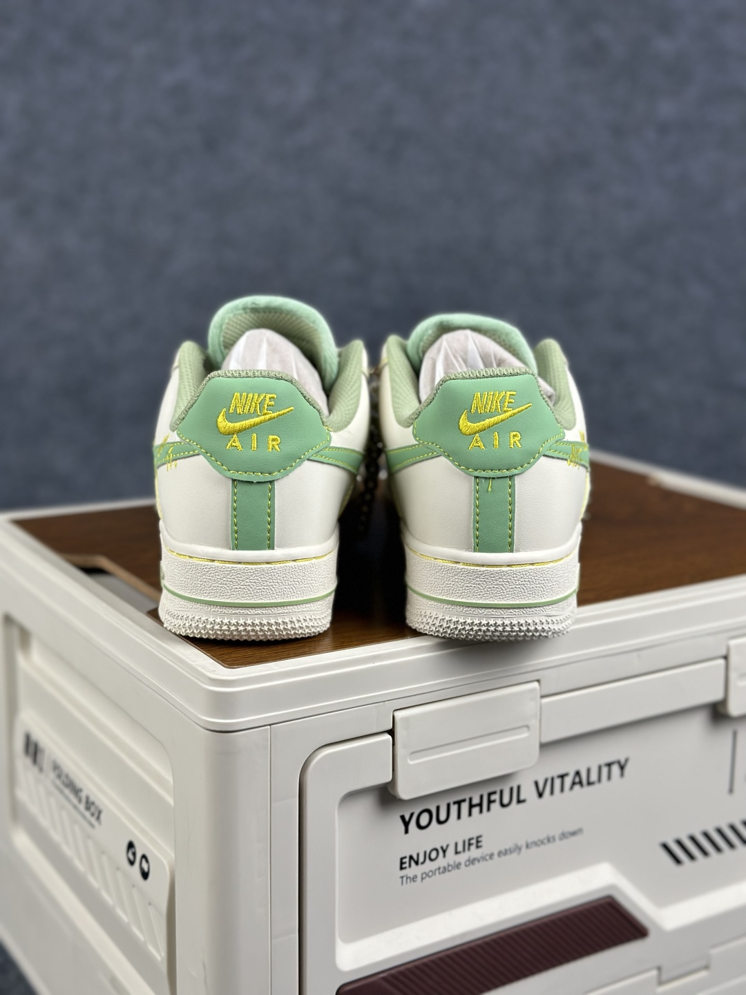 Nike Air Force 1'07 Low ”Jade Pearl Canvas” 手绘涂鸦 青珠画境 空军一号低帮休闲板鞋 FJ7740-111
