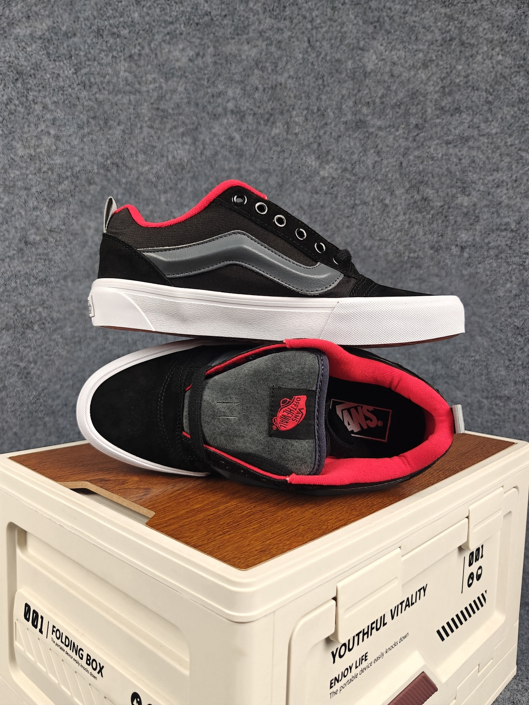虎扑版!Vans Knu-Skool 低帮 KK54 纯原级别外贸订单!万斯经典 硫化翻毛皮板鞋 粗宽立体标 正品海鸥线 虎扑版!Vans Knu-Skool 低帮 KK54 纯原级别外贸订单!万斯经典 硫化翻毛皮板鞋 粗宽立体标 正品海鸥线