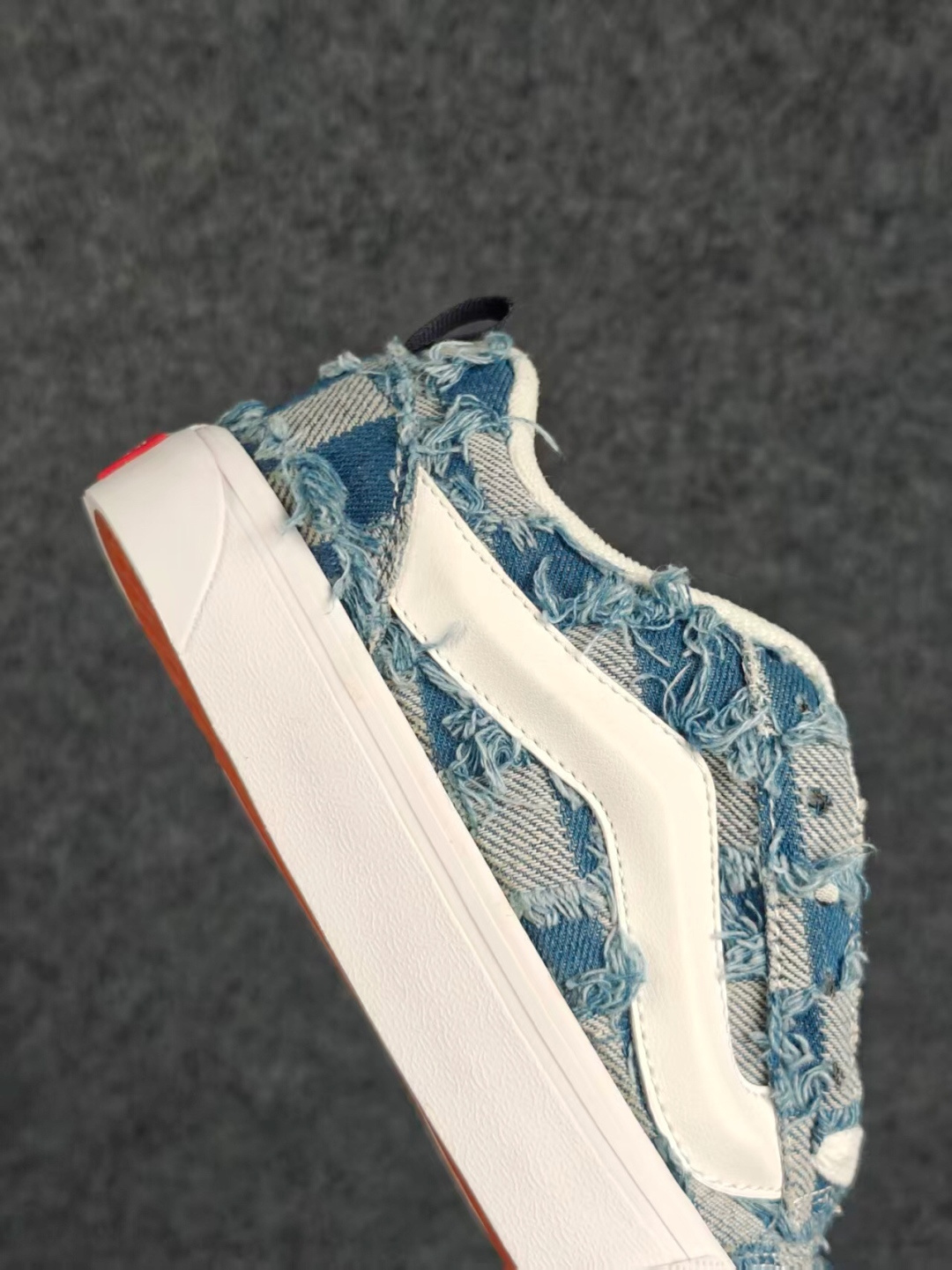 虎扑版！Vans Knu-Skool 低帮 KK55 纯原级别外贸订单！万斯经典 硫化翻毛皮板鞋 粗宽立体标 正品海鸥线