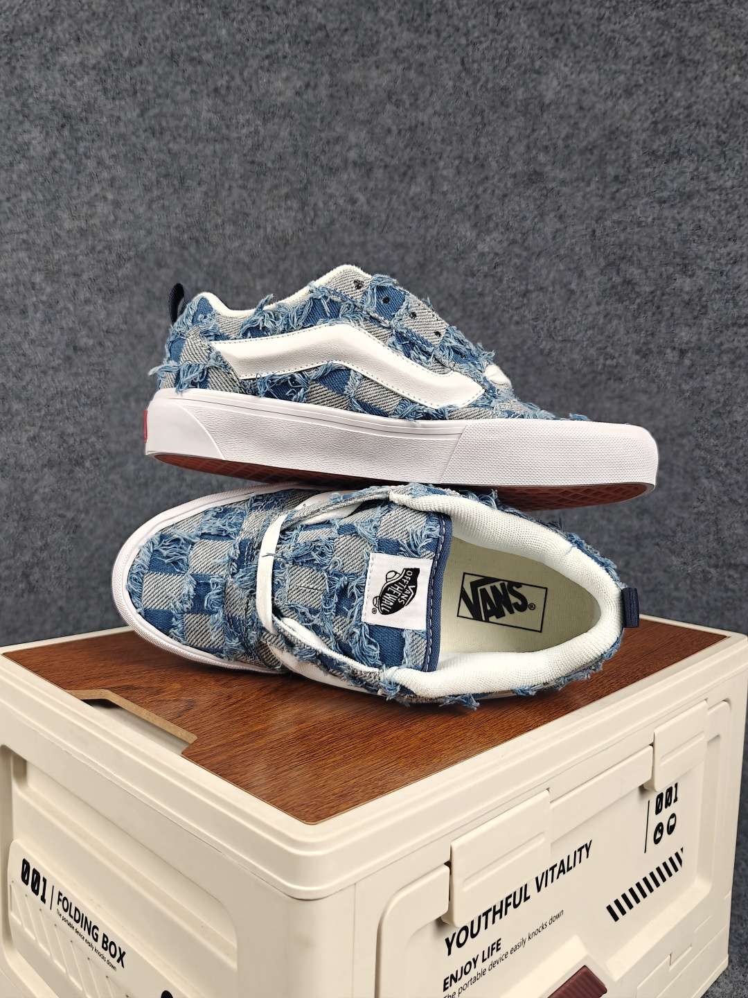 虎扑版！Vans Knu-Skool 低帮 KK55 纯原级别外贸订单！万斯经典 硫化翻毛皮板鞋 粗宽立体标 正品海鸥线