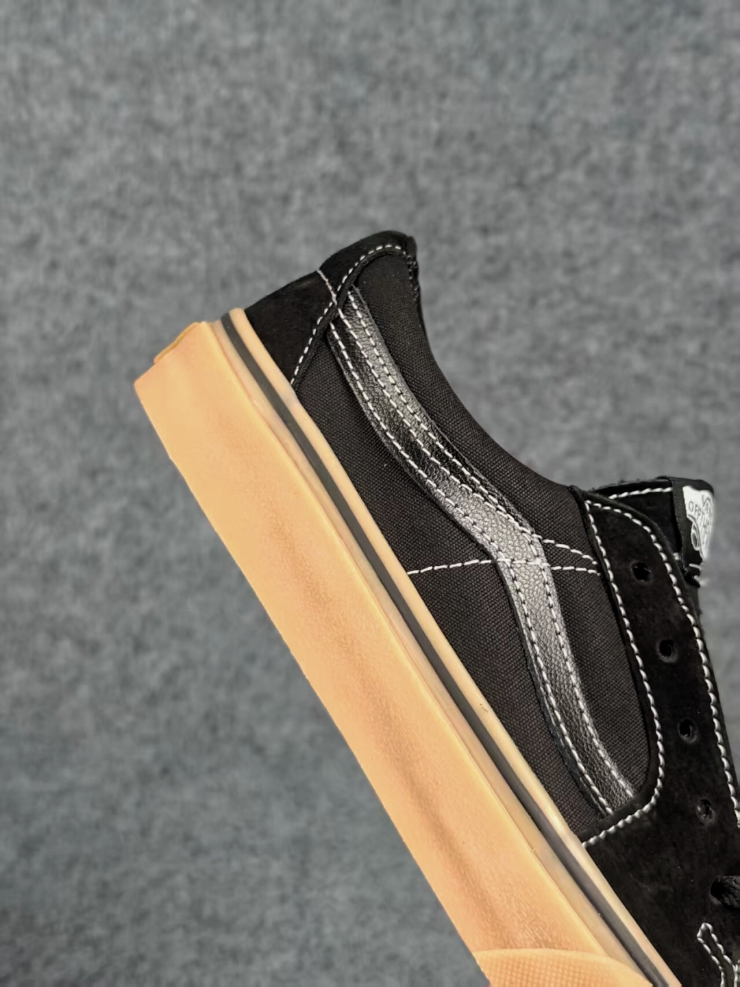 虎扑版！Vans Sk8-Low 低帮 K18V 纯原级别外贸订单！万斯经典 硫化帆布板鞋 正品海鸥线 鞋头包边完美 钢