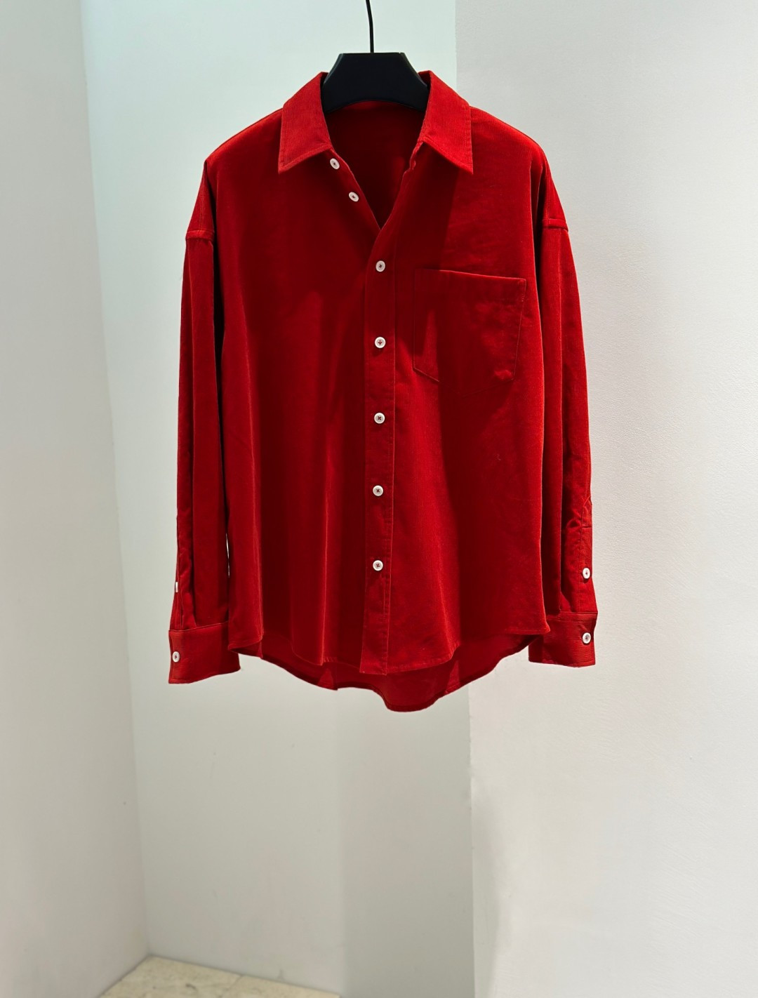 Lux WSX01 Fine Corduroy Shirt Relaxed Fit Long Sleeve Button Down