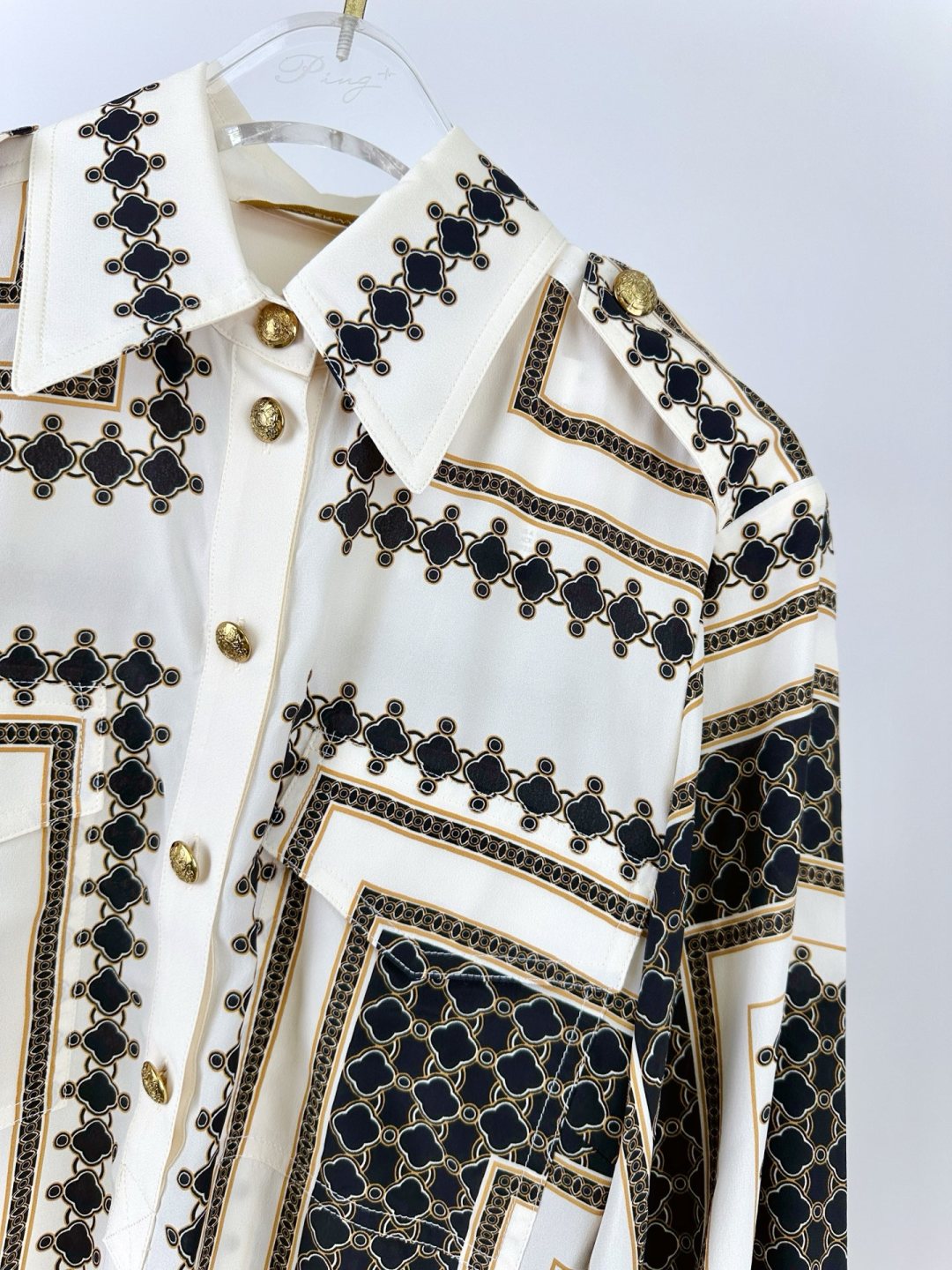 Zimmermann Hypnotic Pocket Detail Silk Blouse Lantern Long Sleeve Top 6 cmp a1760518821355 7677