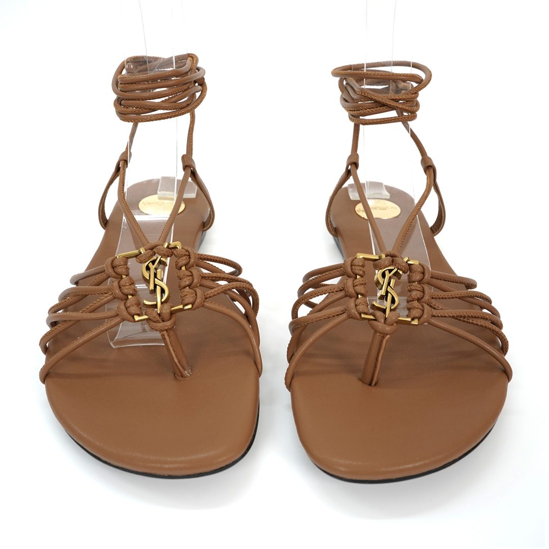 Yves Saint Laurent YSL Sandals: Classic Design with Unique Knitting and High-Fashion Elements - 图片 4