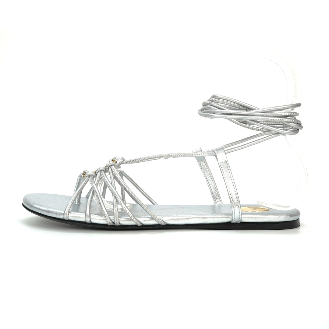 Yves Saint Laurent YSL Sandals: Classic Design Style, Gold Logo Decorations, French Elegance, Leather Material, Various Sizes - 图片 3
