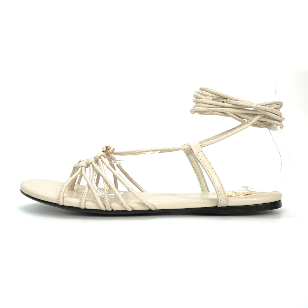 Yves Saint Laurent YSL Sandals: Classic Design Style, Gold Logo Decorations, French Elegance, Leather Material, Multiple Colors - 图片 3
