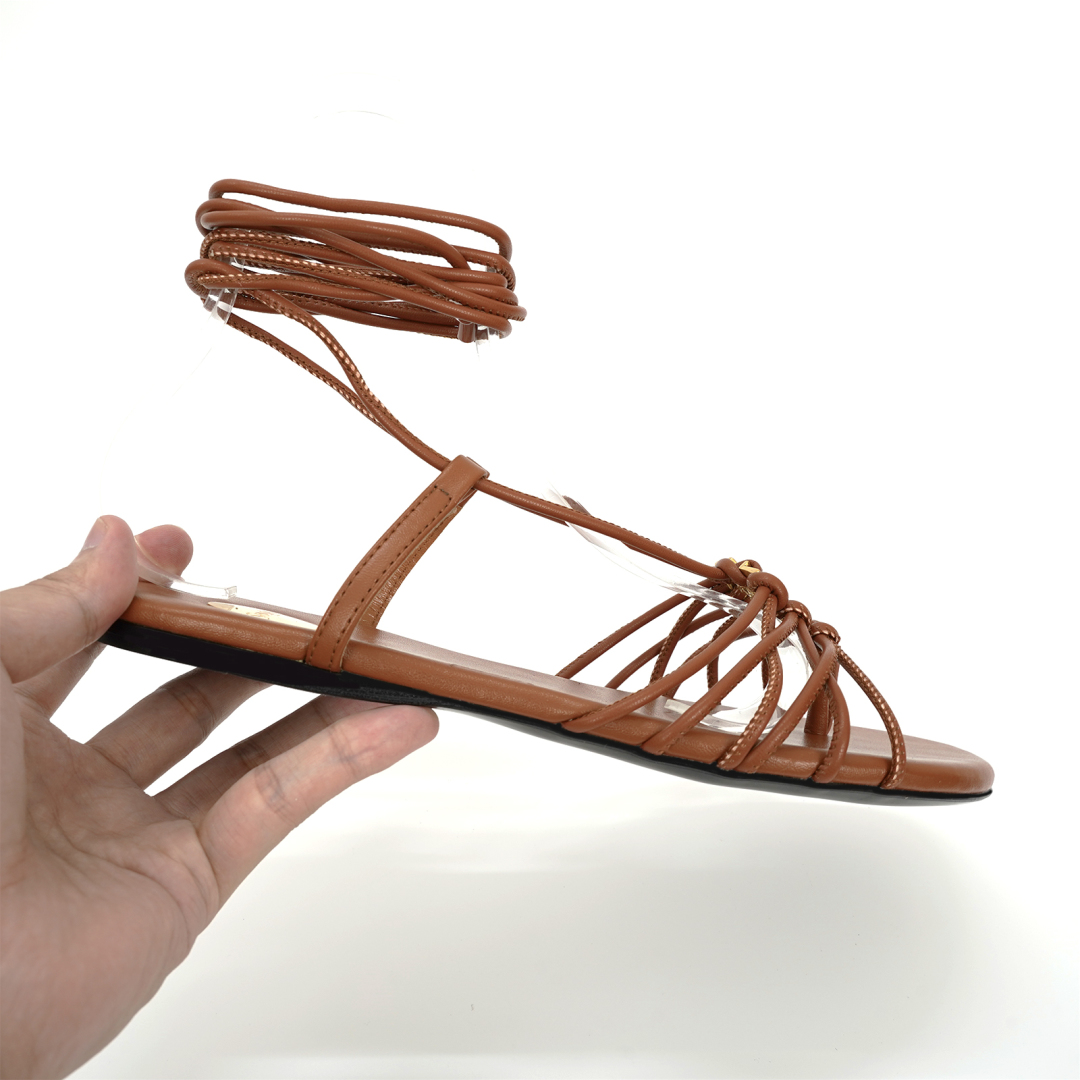 Yves Saint Laurent YSL Sandals: Classic Design, Gold Logo, Leather Material, French Elegance – Size 35-44 - 图片 3