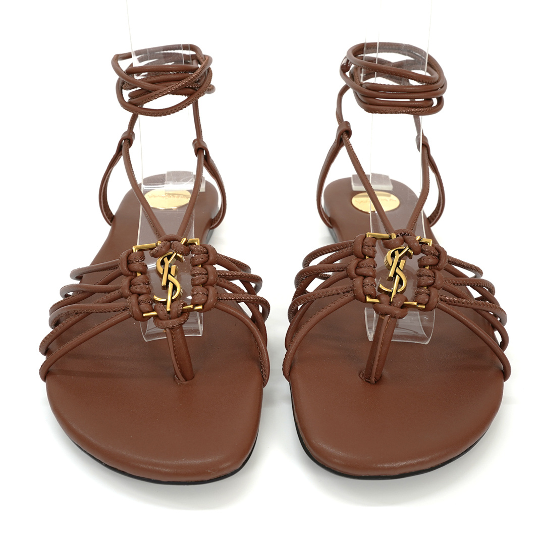 Yves Saint Laurent Sandals: Classic Design with Unique Knitting and High-Fashion Brand Identity - 图片 4
