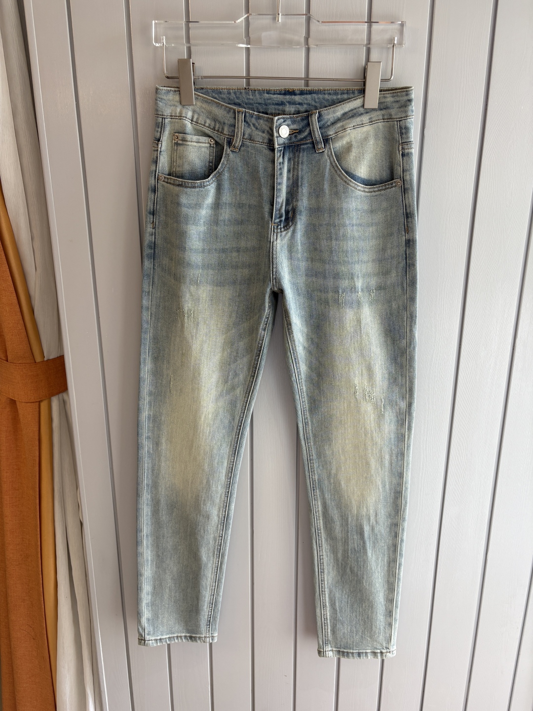Original Water-Washing Jeans with Top-Level Embroidery and Luxurious Craftsmanship - 图片 3