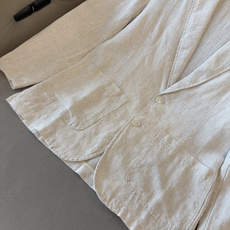 lP🆕麻王”之称顶奢进口亚麻面料复古老钱风款式平驳领两粒扣斜插衬单西顶奢之选!Solbiati亚麻西装, lP🆕麻王”之称顶奢进口亚麻面料复古老钱风款式平驳领两粒扣斜插衬单西顶奢之选!Solbiati亚麻西装,