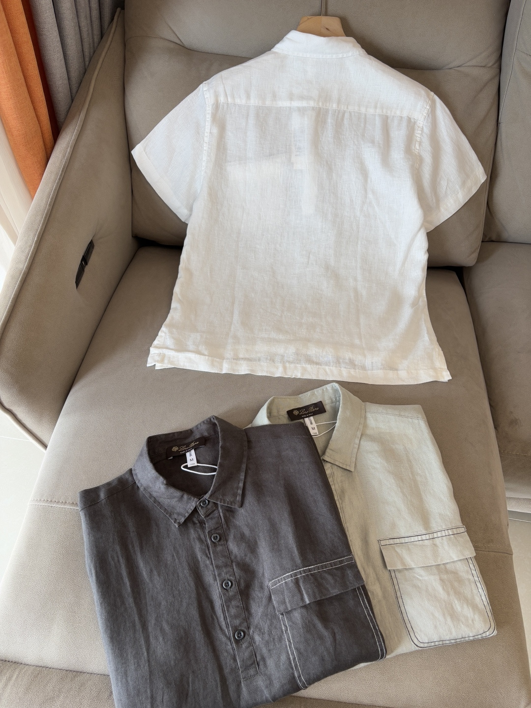 L家2025新款100%亚麻男士短袖，男装界的天花板，这款翻领麻料衫短袖精准到每一针的细腻工艺，完全区别