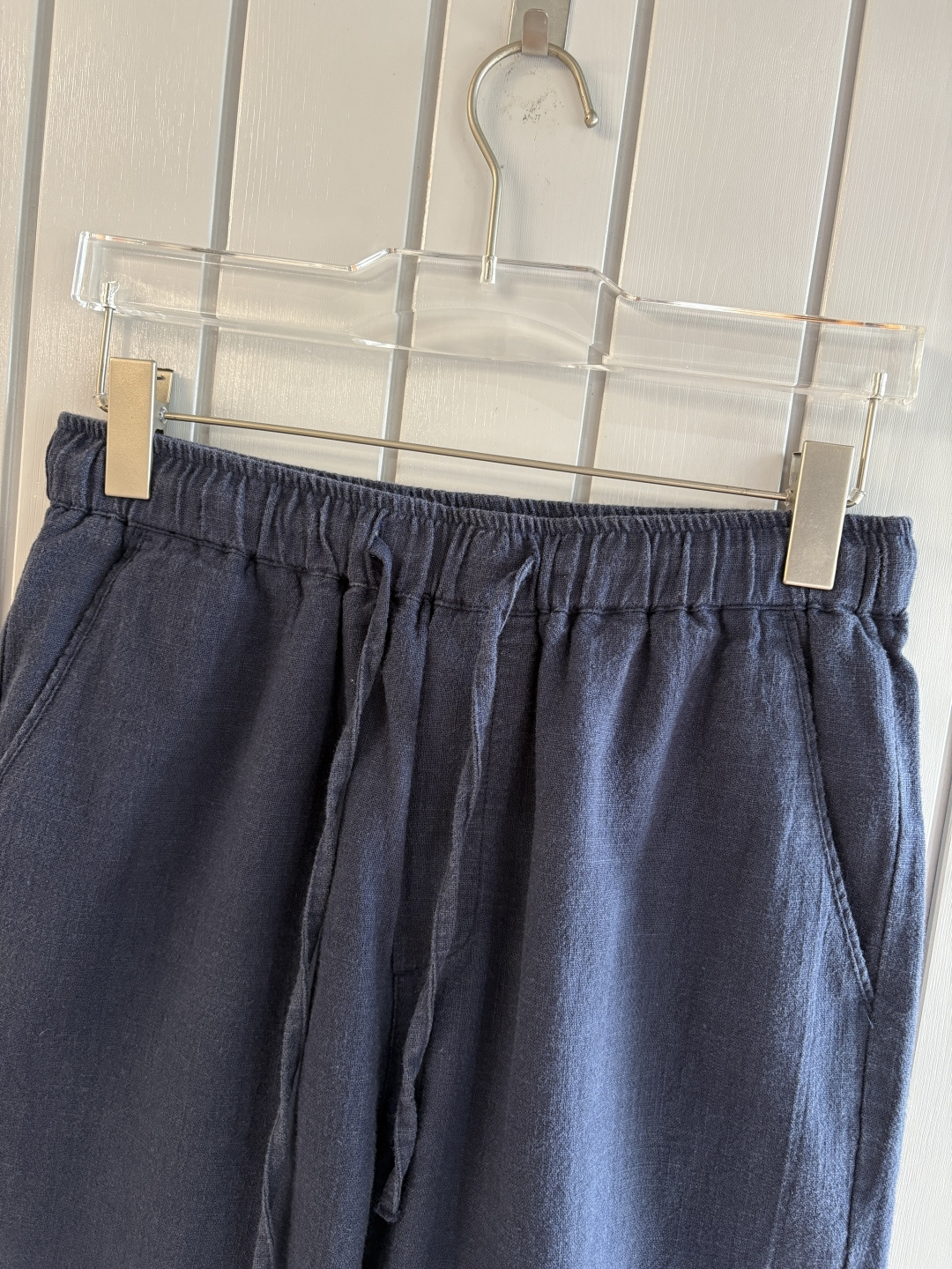 L2025年秋季新款70%苎麻30%棉简约百搭薄款透气直筒休闲短裤🩳面料柔软舒适透气&休闲百搭
尺码：M