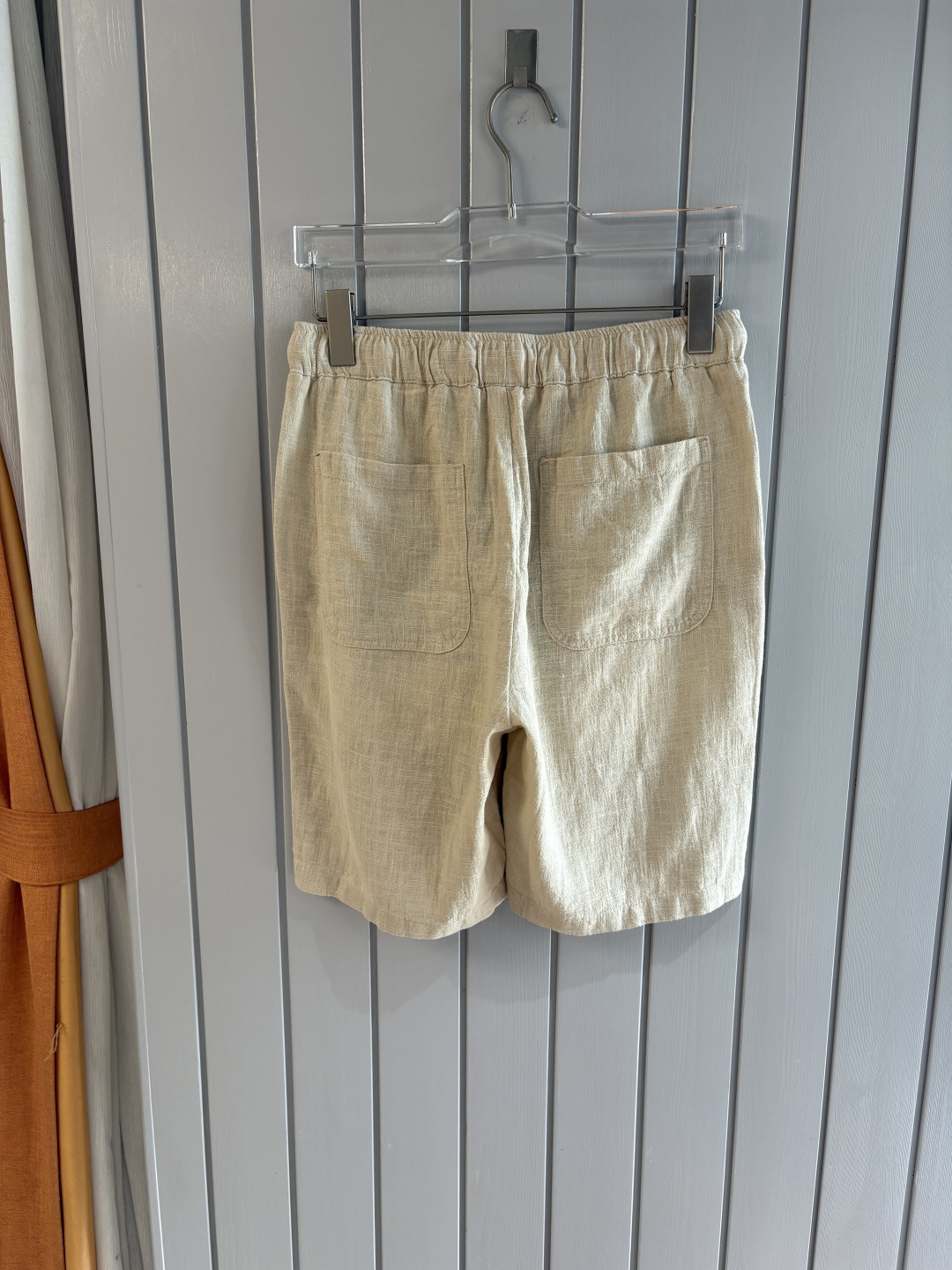 L2025年秋季新款70%苎麻30%棉简约百搭薄款透气直筒休闲短裤🩳面料柔软舒适透气&休闲百搭
尺码：M