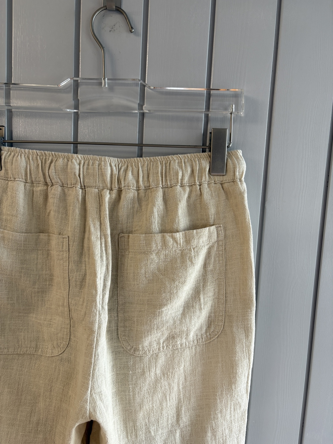 L2025年秋季新款70%苎麻30%棉简约百搭薄款透气直筒休闲短裤🩳面料柔软舒适透气&休闲百搭
尺码：M