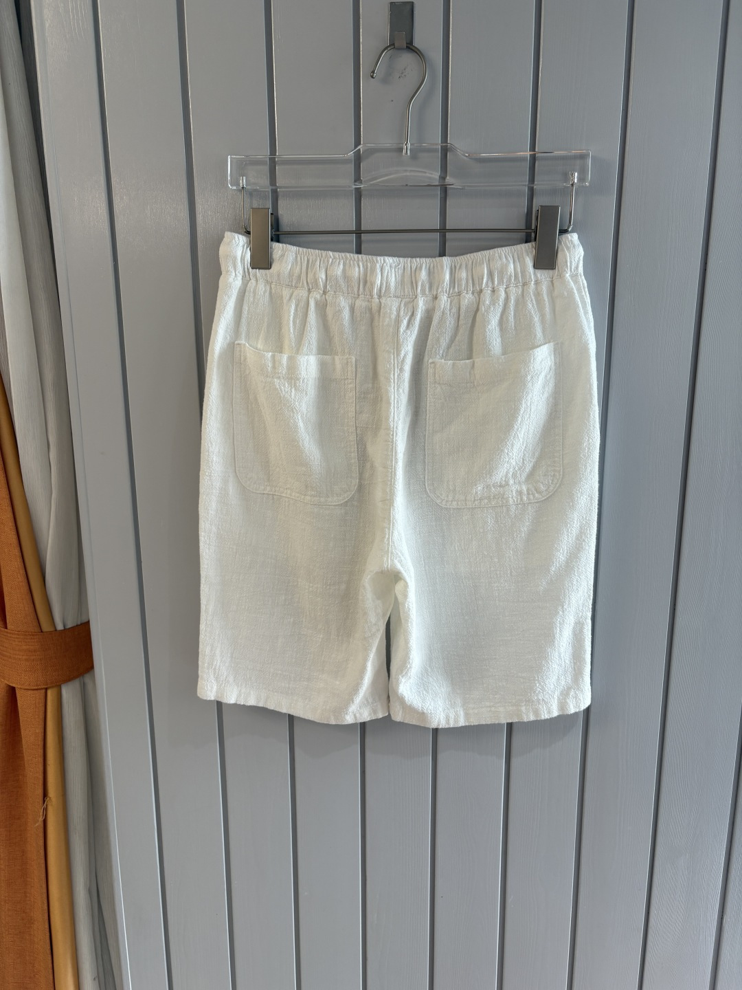 L2025年秋季新款70%苎麻30%棉简约百搭薄款透气直筒休闲短裤🩳面料柔软舒适透气&休闲百搭
尺码：M