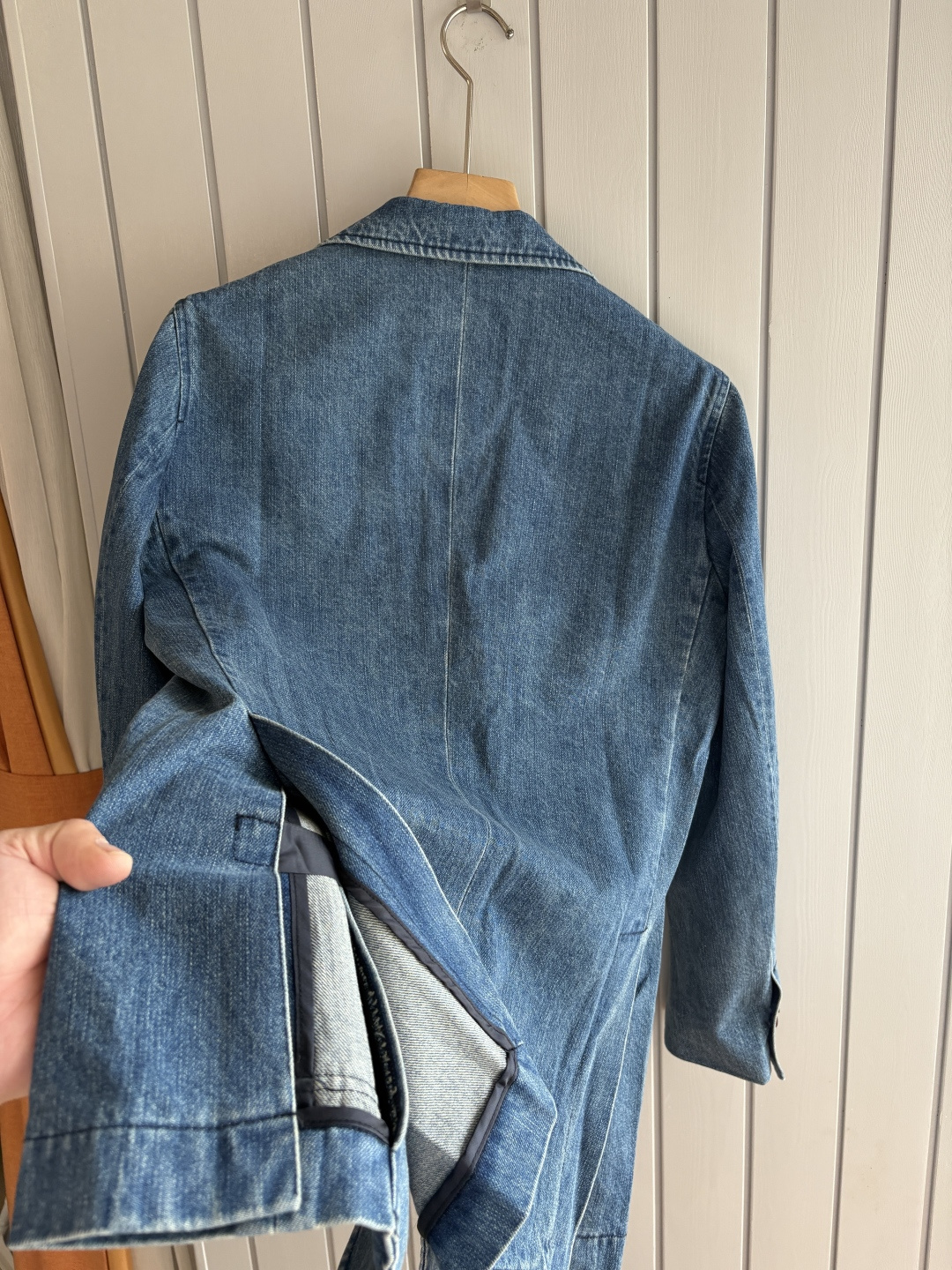 。lP🆕牛仔西装之称顶奢进口牛仔面料复古老钱风款式平驳领两粒扣斜插衬单西顶奢之选！Solbiati牛仔西