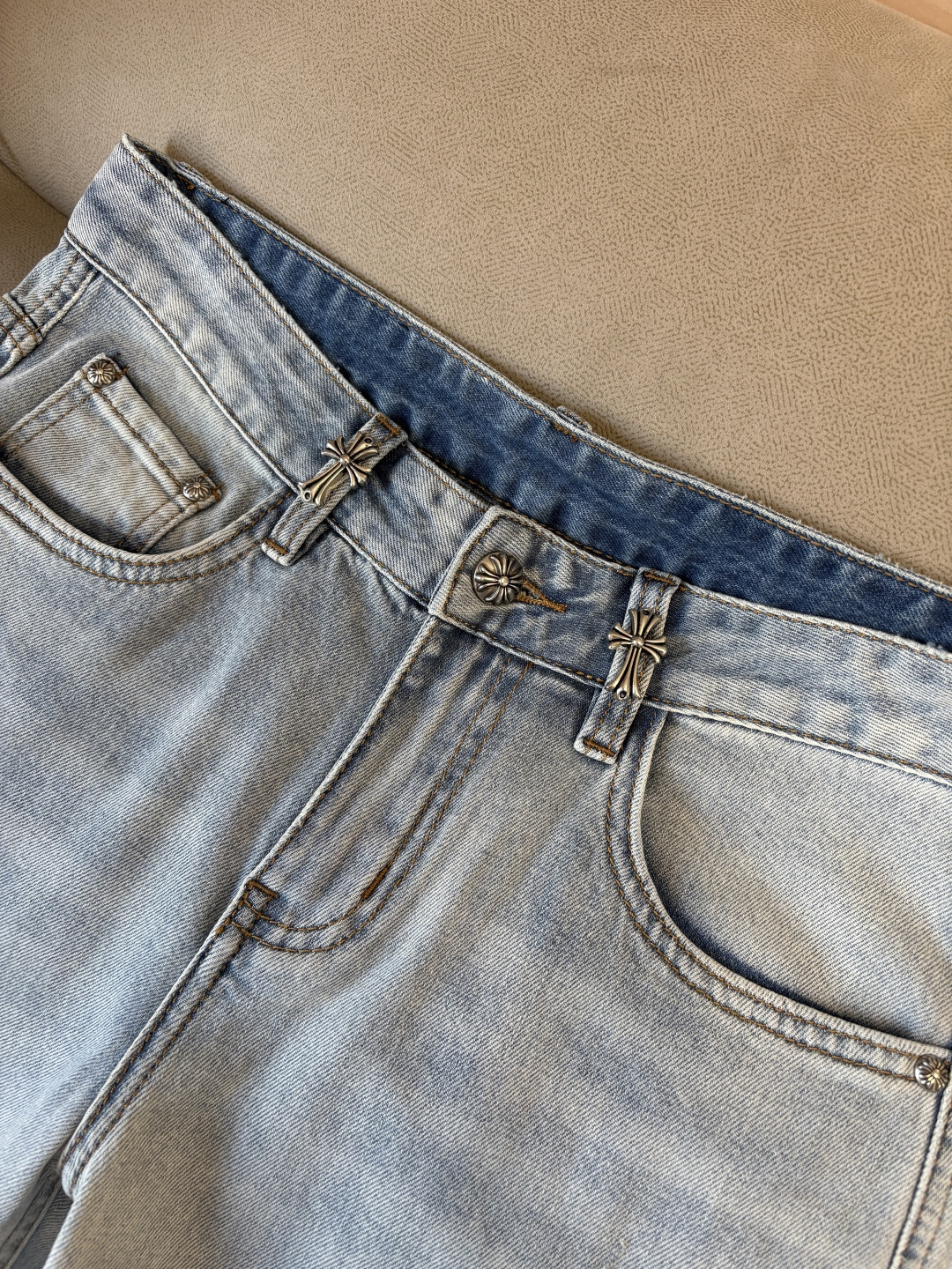 专柜🆕2026春夏设计推荐 热卖牛仔裤🆕柔软亲肤面料 奢华头层牛皮腰牌 经典蓝洗水 专柜限量款 奢华感订