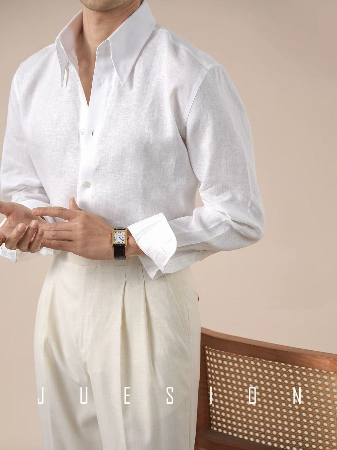 专柜2026SS春夏新款选用客供进口（48.5%的兰精莫代尔加41.5%的精疏棉加10%氨伦；有专用兰精