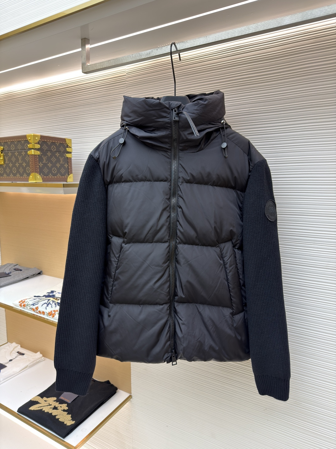 Canada Goose Wool-Panel Down Jacket | Lightweight, Warm, and Windproof
